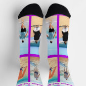 Custom Photo Collage Socks Personalized Text Sokken (Top)