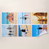 Custom Photo Collage Strandlaken met Uw Foto's (Voorkant)
