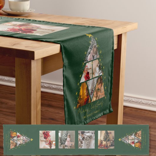 Custom Photo Collage Table Runner Korte Tafelloper