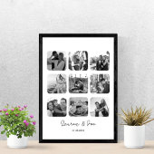 Custom Photo Collage Valentijnsdag Gift hem haar Poster
