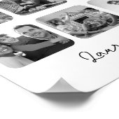 Custom Photo Collage Valentijnsdag Gift hem haar Poster (Hoek)