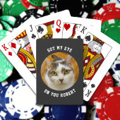 Custom Photo Color Funny Text Personalized Pokerkaarten
