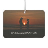 Custom Photo Couple Luchtverfrisser (Achterkant)