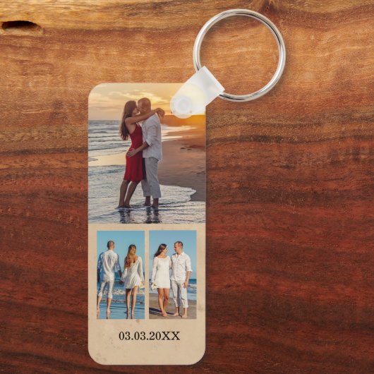 Custom Photo Couple Sleutelhanger (Achterkant)