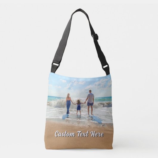 Custom Photo Crossbody Bag Personalized Text Tas (Voorkant)