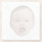 Custom Photo, Custom Photo Face Glazen Onderzetter (Achterkant)