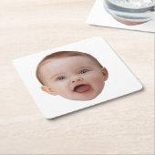 Custom Photo, Custom Photo Face Kartonnen Onderzetters (Schuin)