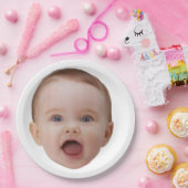 Custom Photo, Custom Photo Face Papieren Bordje (Feest)