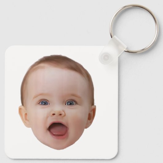 Custom Photo, Custom Photo Face Sleutelhanger (Achterkant)
