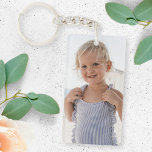 Custom Photo | Cute Kids Design Your Own 2 Image Sleutelhanger<br><div class="desc">Custom photo design your own template to include 2 of your favorite photographs of your baby, kids, family, friends or pets! An easy to personalize template to make your own one of a kind design with your images. The perfect gift for a loved one! The images shown are for illustration...</div>