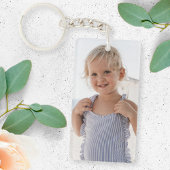 Custom Photo | Cute Kids Design Your Own 2 Image Sleutelhanger