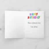 Custom Photo Dog Birthday Kaart (Binnen)