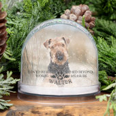 Custom Photo Dog Memorial Loved Beyond Words Sneeuwbol