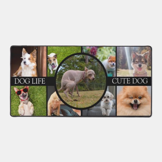 Custom Photo Dog Pet Bureaumat (Voorkant)