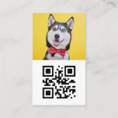 Custom Photo Dog, Pet Influencer Visitekaartje (Achterkant)