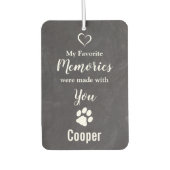 Custom Photo Dog Pet Memorial Foto Luchtverfrisser (Voorkant)