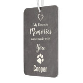 Custom Photo Dog Pet Memorial Foto Luchtverfrisser (Links)