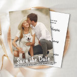 Custom Photo Dog Wedding Save The Date<br><div class="desc">Let your Best Dog announce your wedding with this super cute 'Save the Date ~ My Humans Are Getting Married' pet dog save the date cards. Customize with your favorite photo, and personalize with names, date, and wedding location. This dog wedding announcement will be a hit with your family and...</div>