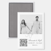 Custom Photo editable Wedding Save the Date magnet (Voorkant / Achterkant)
