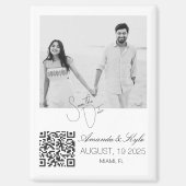Custom Photo editable Wedding Save the Date magnet (Voorkant)