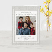 Custom Photo Elegant Framed Picture Card Kaart (Gele Bloem)