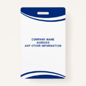 Custom Photo Employee Logo Naam Badge (Achterkant)