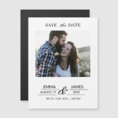 Custom Photo Engagement Save the Date magnet (Voorkant / Achterkant)