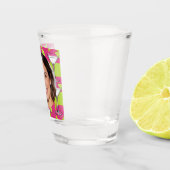 Custom Photo Face & Cocktail Personalized Pink Shot Glas (Rechts)