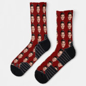 Custom Photo Face Socks, Funny Personalized Gift  Sokken (Links)