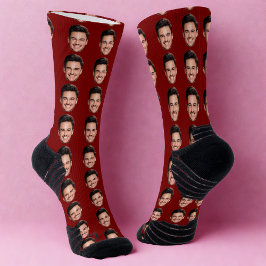 Custom Photo Face Socks, Funny Personalized Gift  Sokken
