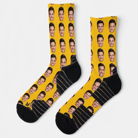 Custom Photo Face Socks Sokken (Links)