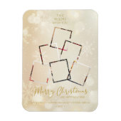 Custom Photo Family Christmas Tree Happy New Year Magneet (Verticaal)