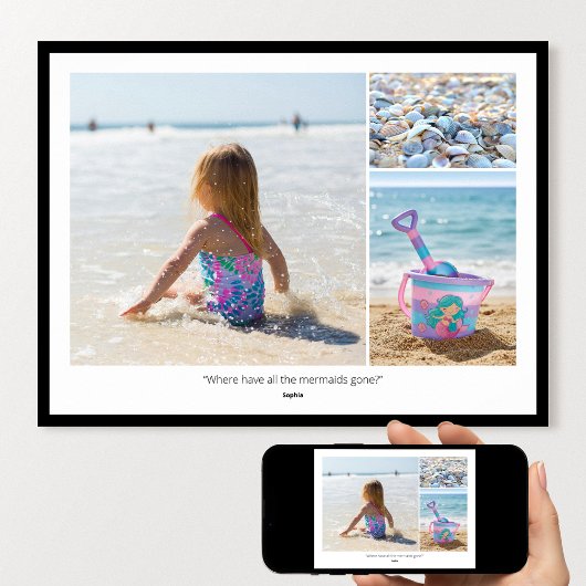  Custom Photo Family Quotes & Funny Sayings Modern Poster