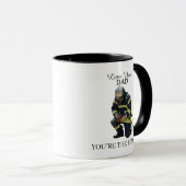 Custom Photo Firefighter Dad Mug Mok (Voorkant rechts)