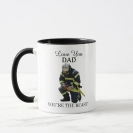 Custom Photo Firefighter For Dad Git Mug Mok