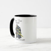Custom Photo Firefighter For Dad Git Mug Mok (Voorkant links)
