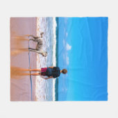 Custom Photo Fleece Deken met Uw Eigen Ontwerp (Voorkant (Horizontaal))