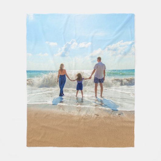 Custom Photo Fleece Deken met Uw Foto's (Voorkant)