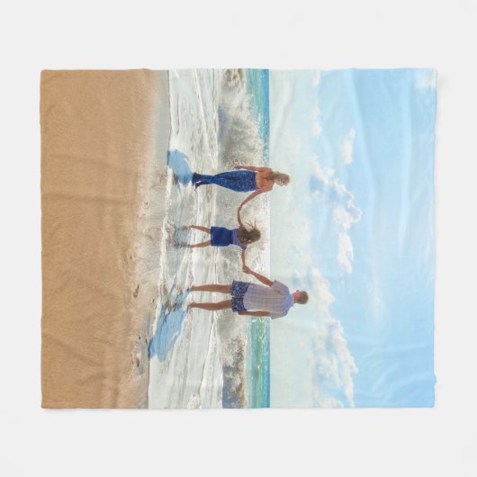 Custom Photo Fleece Deken met Uw Foto's (Voorkant (Horizontaal))