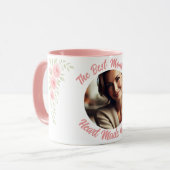 Custom Photo Floral Mok - De beste moeder ooit (Voorkant links)