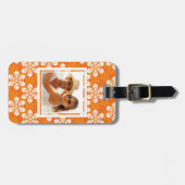Custom Photo Flowers Patroon Bagagelabel (Voorkant horizontaal)