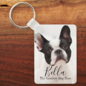 Custom Photo French Bulldog Personalized Sleutelhanger (Voorkant)
