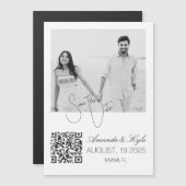 Custom Photo Fridge announcement Engagement magnet (Voorkant / Achterkant)