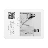 Custom Photo Fridge announcement Engagement magnet Magneet (Horizontaal)