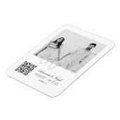 Custom Photo Fridge announcement Engagement magnet Magneet (Linkerzijde)