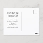 Custom Photo Funny Family Quotes New Home Holidays Briefkaart (Achterkant)
