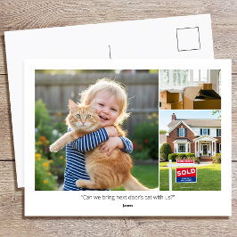 Custom Photo Funny Family Quotes We've Moved House Briefkaart