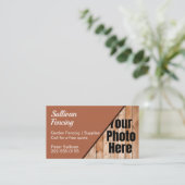 Custom Photo Garden Fencing Visitekaartje (Staand voorkant)