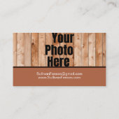 Custom Photo Garden Fencing Visitekaartje (Achterkant)