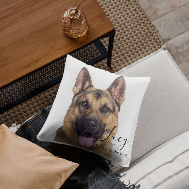 Custom Photo German Shepherd Personalized Kussen (Creator heeft geüpload)